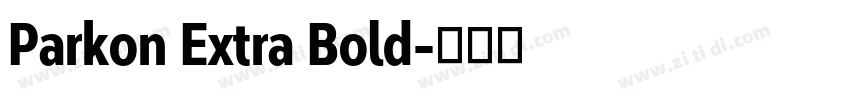 Parkon Extra Bold字体转换